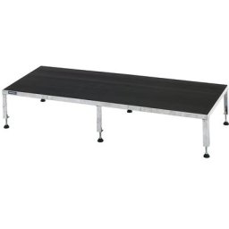 eurokraft pro Plate-forme de travail réglable en hauteur de 255 à 320 mm, avec plate-forme en caoutchouc strié, L x l plate-forme 1510 x 610 mm, galvanisé à chaud