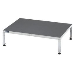 eurokraft pro Plate-forme de travail réglable en hauteur de 255 à 320 mm, avec plate-forme en multiplis antidérapant, L x l plate-forme 910 x 610 mm, galvanisé à chaud