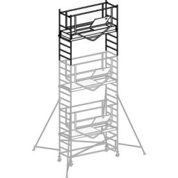HYMER Échafaudage roulant ADVANCED SAFE-T 7070, modules d'extension, plate-forme 1,58 x 0,61 m, module 3