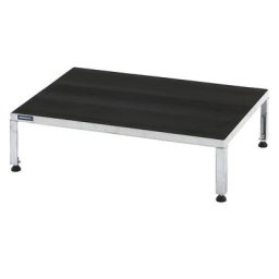 eurokraft pro Plate-forme de travail réglable en hauteur de 255 à 320 mm, avec plate-forme en caoutchouc strié, L x l plate-forme 910 x 610 mm, galvanisé à chaud