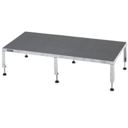 eurokraft pro Plate-forme de travail réglable en hauteur de 255 à 320 mm, avec plate-forme en multiplis antidérapant, L x l plate-forme 1210 x 610 mm, galvanisé à chaud