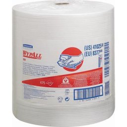 Kimberly-Clark Grand rouleau de chiffons WypAll® X80 8377, 475 chiffons de 340 x 315 mm, 1 pli