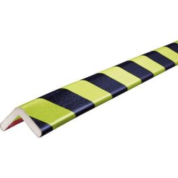 SHG Protection des coins Knuffi®, type H, 1 rouleau de 50 m, noir/fluorescent