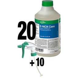 Bio-Circle Huile de protection/entretien E-NOX Care, lot de 20 + 10 vaporisateurs, pour inox, aluminium, métaux non ferreux