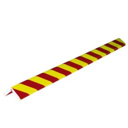 SHG Protection des coins Knuffi®, type H+ FLEX, pièce de 1 mètre, rouge/fluorescent