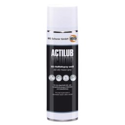 IBS Scherer Pulvérisateur de graisse adhérente blanche ACTILUB, lot de 12 boîtes, de 500 ml