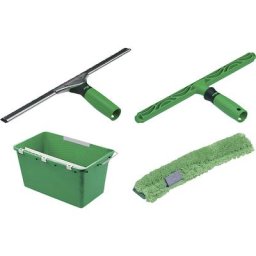 Unger Kit de nettoyage des vitres, lave-vitre, support, housse microfibre, seau 18 l, à partir de 2 pièces
