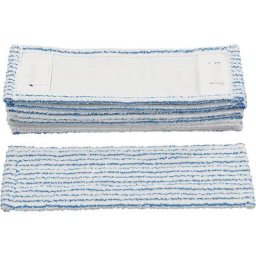 Frange microfibre, lot de 10, DUST KILLER avec logements/languettes, largeur 500 mm