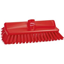 Vikan Brosse High Low / balai-brosse angulaire, moyen, lot de 10, rouge