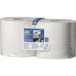 TORK Serviettes papier / chiffons multi-usages, qualité hybride, blanc, 2 plis, dim. feuilles 235 x 340 mm, lot de 4