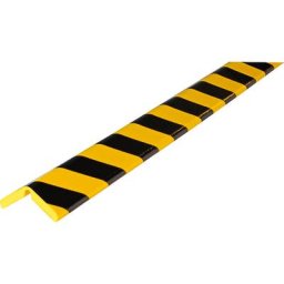 SHG Protection des coins Knuffi®, type H+ FLEX, pièce de 1 mètre, noir/jaune