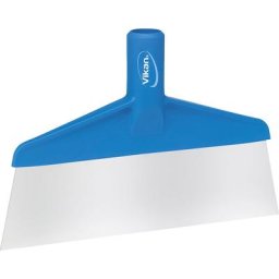 Vikan Grattoir métallique, longueur 260 mm, lot de 10, bleu