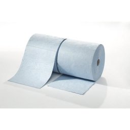 Feuille absorbante FIRST, rouleau de feuilles, version heavy duty, pour huile, 400 mm x 40 m, bleu, lot de 2 rouleaux