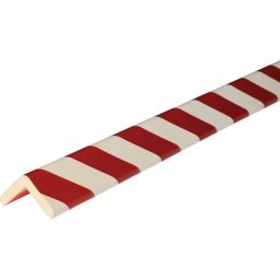 SHG Protection des coins Knuffi®, type H+, pièce de 1 m, rouge / blanc