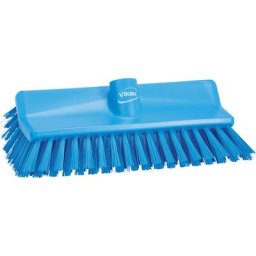 Vikan Brosse High Low / balai-brosse angulaire, moyen, lot de 10, bleu