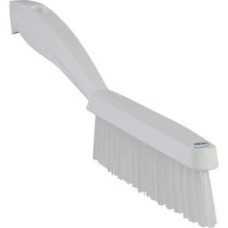 Vikan Brosse manuelle à manche court, ultra-dur, fin, lot de 10, blanc