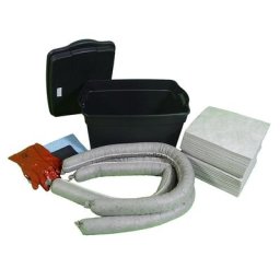 Kit d'urgence anti-fuites, en caisse de transport, version universelle