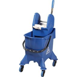 Chariot d'entretien, chariot à 1 seau de 30 litres, presse à essorer