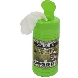 Serviettes de nettoyage humides, fibres de bambou, mains/surfaces, lot de 8 boîtes de 80 chiffons, 200 x 260 mm