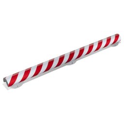 SHG Protection des coins Knuffi® avec rail de montage, type A+, pièce de 1 m, rouge / blanc réfléchissant
