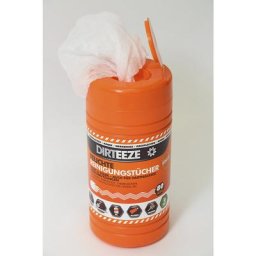 Serviettes de nettoyage humides, mains/surfaces, lot de 8 boîtes de 80 chiffons, 200 x 250 mm