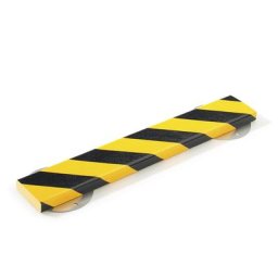 SHG Protection des surfaces Knuffi® avec rail de montage, type S, pièce de 1 m, noir/jaune