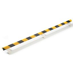 SHG Protection des coins Knuffi® avec rail de montage, type E, pièce de 1 m, noir/jaune