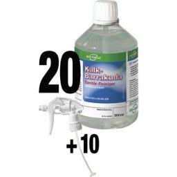 Bio-Circle Détartrant, lot de 20 + 10 vaporisateurs, avec mousse active