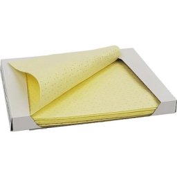 Feuille absorbante BASIC, feuilles, pour produits chimiques, 500 x 400 mm, lot de 80