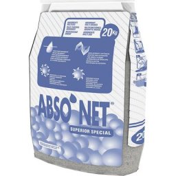 Granulés absorbants universels type III R grains fins, pour surfaces poreuses / asphalte, en sac de 20 kg, lot de 24