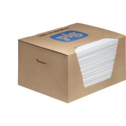 PIG Tapis absorbant pour huiles FAT MAT® Oil-Only, modèle Heavy Weight, lot de 50, l x L 410 x 510 mm, en carton distributeur