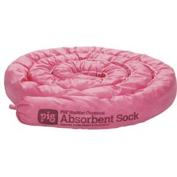 PIG Boudin absorbant pour produits chimiques HazMat, longueur 3 m, lot de 6, longueur 3 m