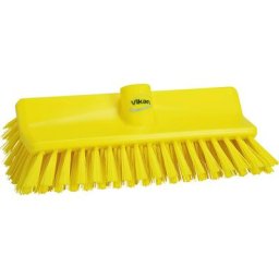 Vikan Brosse High Low / balai-brosse angulaire, moyen, lot de 10, jaune