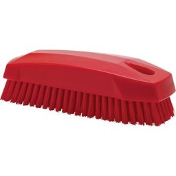Vikan Brosse à ongles / à mains S, dur, lot de 25, rouge