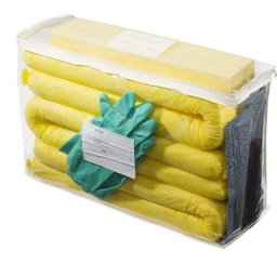 Kit d'urgence anti-fuites, en sac, capacité d'absorption 50 l, version produits chimiques