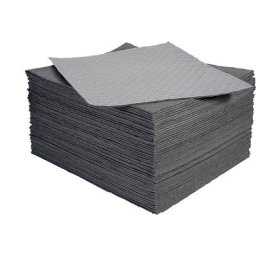 PIG Tapis absorbant universel à revêtement polyéthylène, lot de 50, l x L 390 x 510 mm
