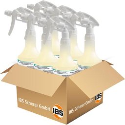 IBS Scherer Produit nettoyant spécial WAS 50.500, lot de 6 vaporisateurs de 500 ml, valeur pH < 11,5