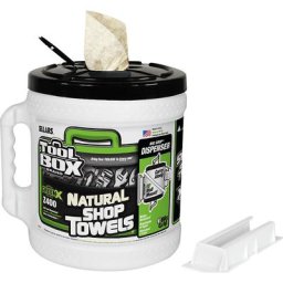 Distributeur de torchons BigGrip®, lot de 2 distributeurs, avec 2 rouleaux de torchons GreenX®, PE, h x Ø 265 x 270 mm