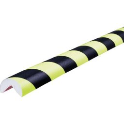 SHG Protection des coins Knuffi®, type A, découpe au mètre linéaire, noir / fluorescent