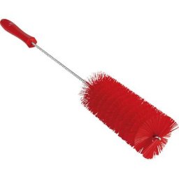 Vikan Brosse tubulaire avec manche, moyen, Ø 60 mm, lot de 15, rouge