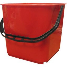 Seau, capacité 25 l, lot de 2, rouge