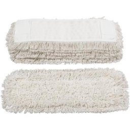 Frange en coton, lot de 10, 400 mm, avec logements et languettes