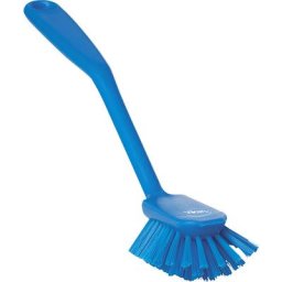 Vikan Brosse de rinçage avec bord servant de grattoir, moyen, lot de 20, bleu