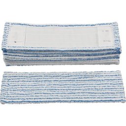 Frange microfibre, lot de 10, DUST KILLER avec logements/languettes, largeur 400 mm