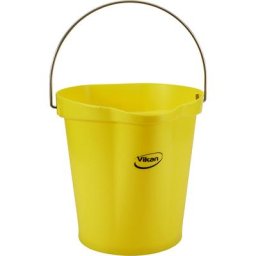 Vikan Seau de qualité alimentaire, capacité 12 l, lot de 6, jaune