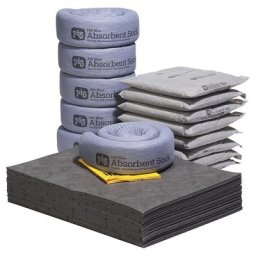 PIG Kit de réapprovisionnement pour diable, version universelle, absorbe 58,3 l