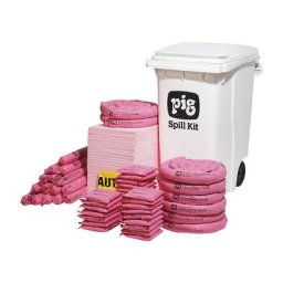 PIG Kit d'urgence mobile, grande taille, version produits chimiques, absorbe 263,5 l