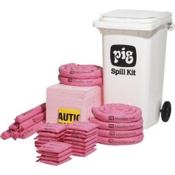 PIG Kit d'urgence mobile, taille moyenne, version produits chimiques, absorbe 179,2 l