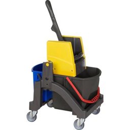 Vermop Chariot de nettoyage AQUVA, sans timon, avec 1 seau de 17 litres, 1 seau de 6 litres