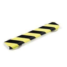 SHG Protection des surfaces Knuffi® avec rail de montage, type S, pièce de 1 m, noir/fluorescent